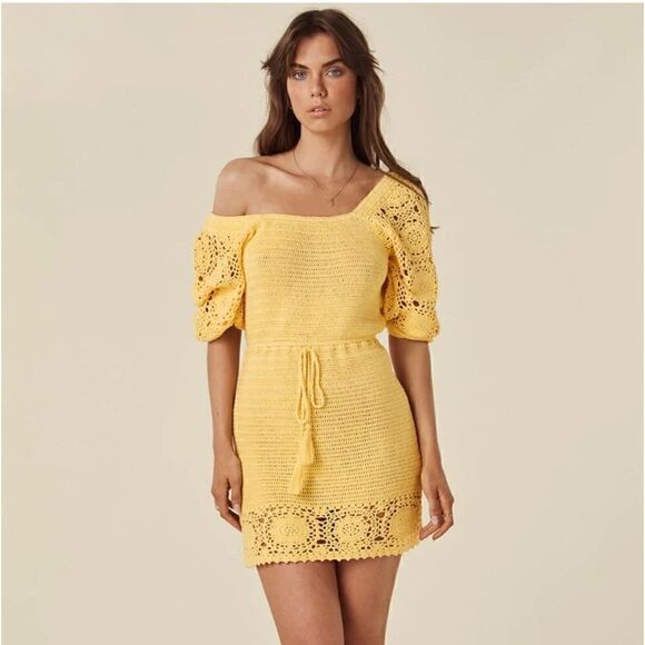 Spell Let The Sunshine In Mini Dress Size M - Picture 3 of 10